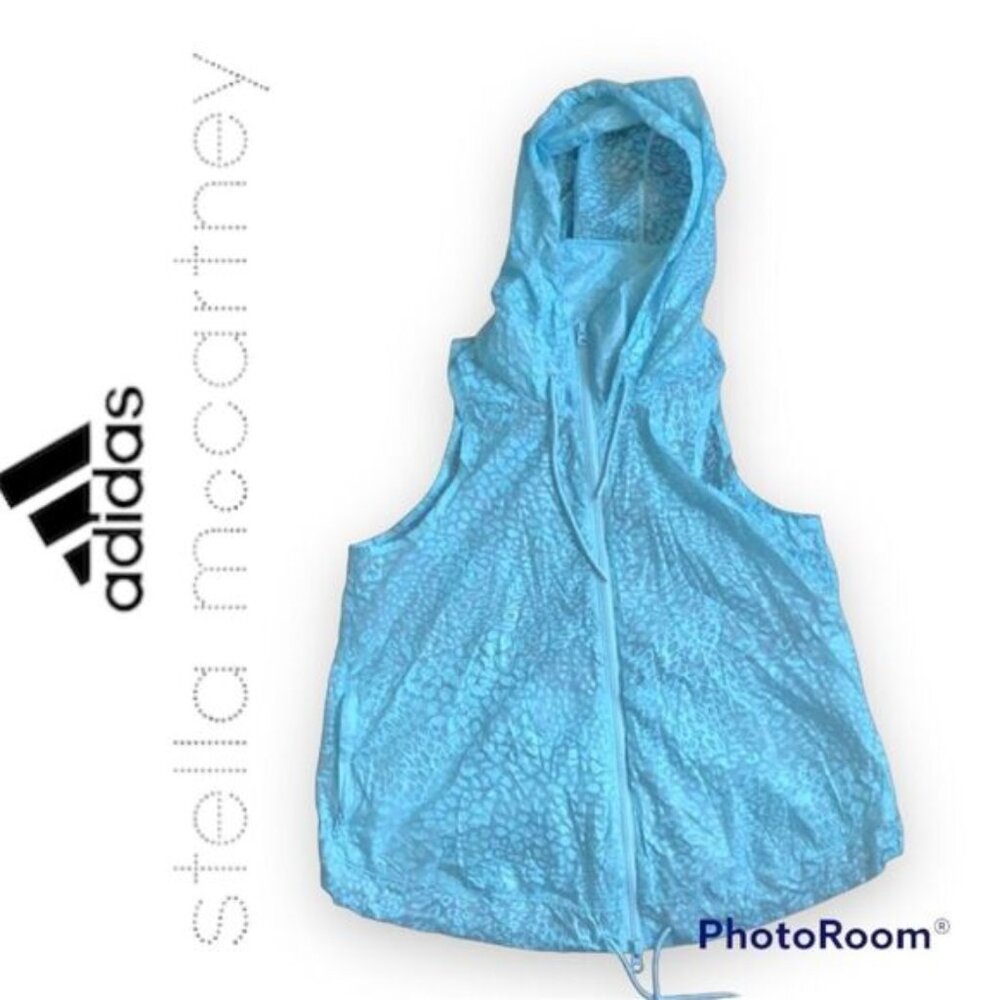 ADIDAS Stella McCartney blue animal print vest​​